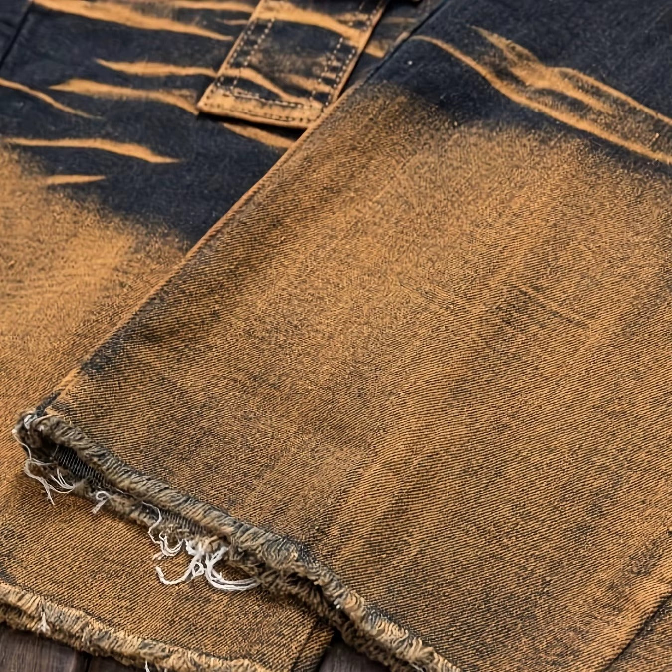 Men's Straight Ripped Jeans